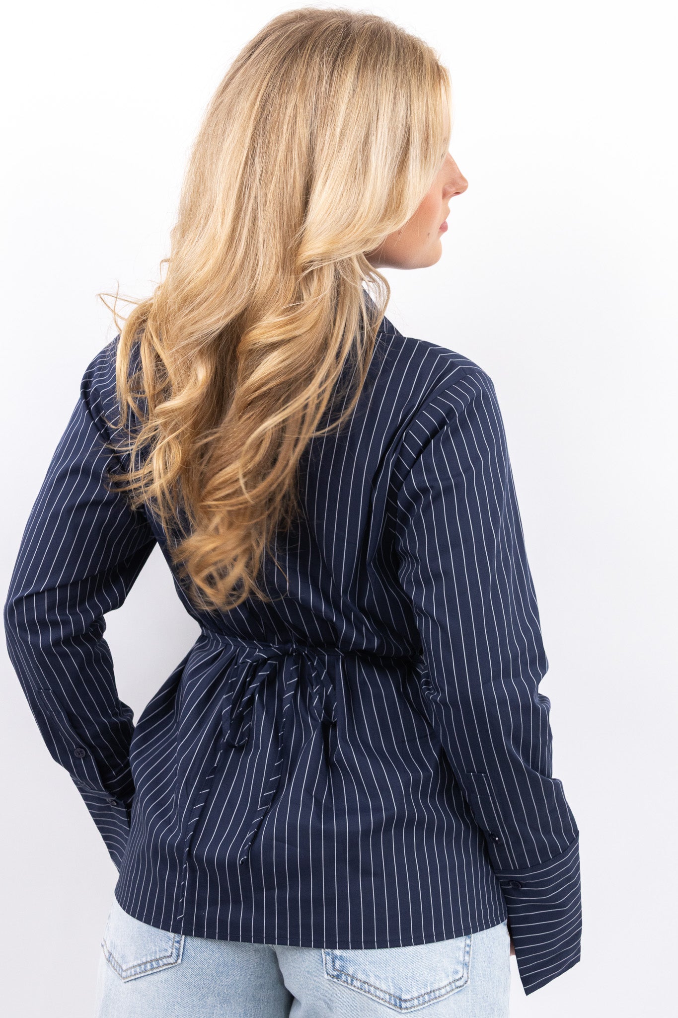 Tailored Stripe Blouse