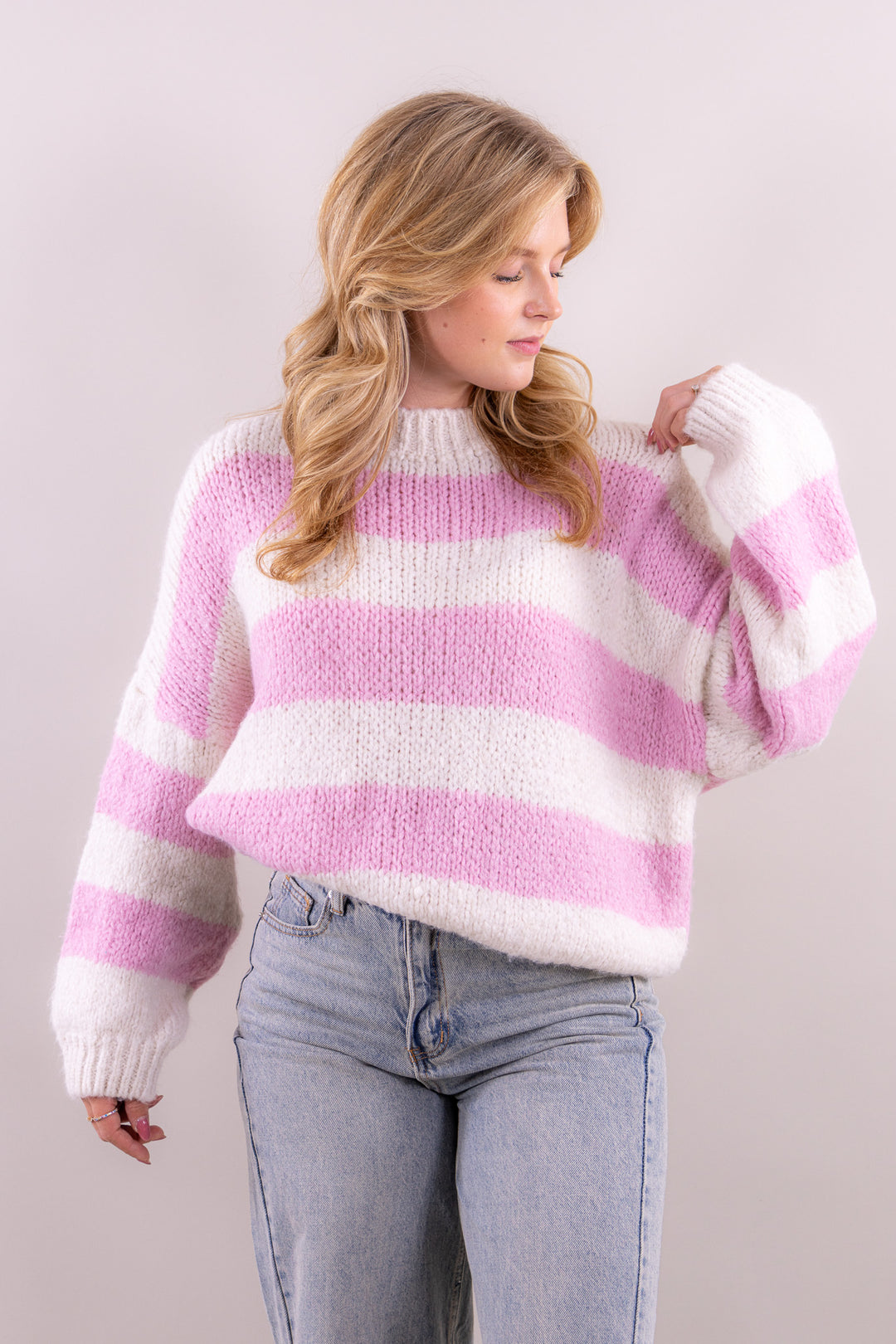 Leah's striped comfy knit