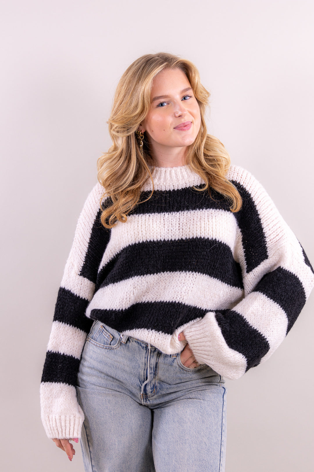 Leah's striped comfy knit