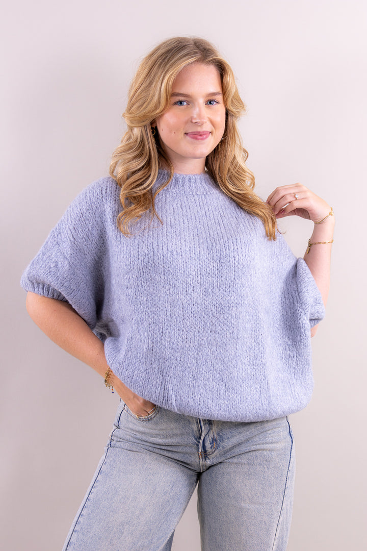 Leah's comfy knit short sleeve