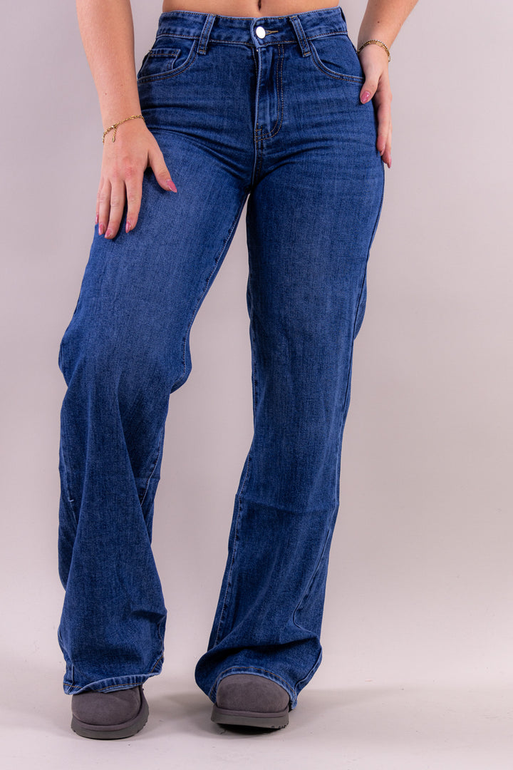 Lovy wide leg jeans mid waist