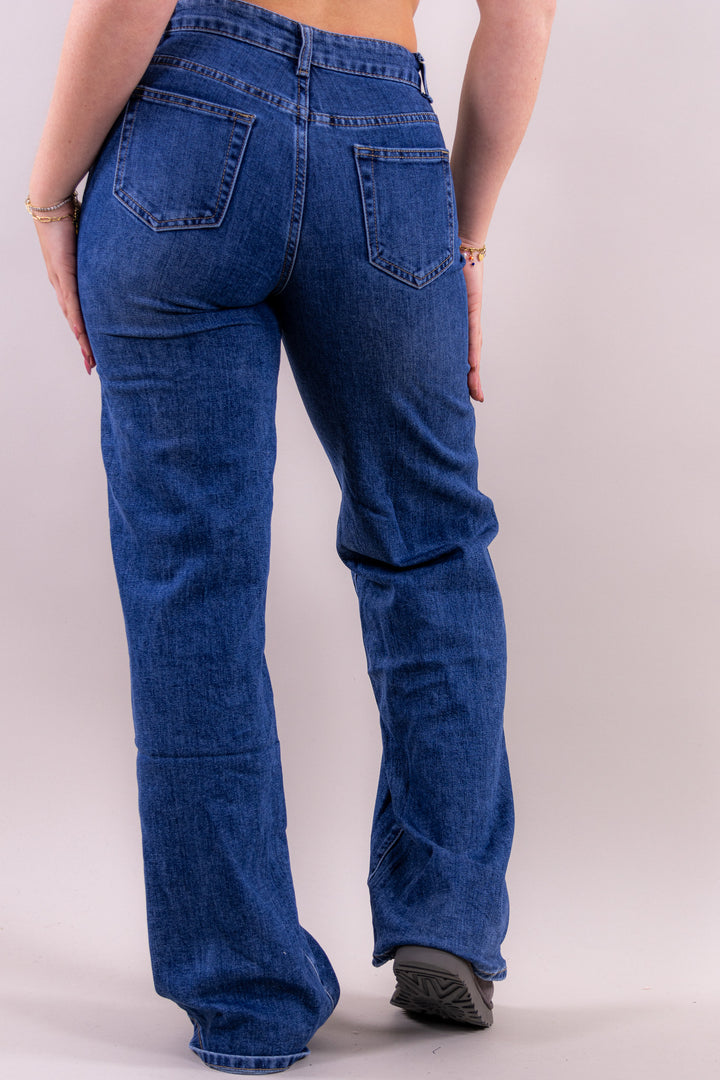 Lovy wide leg jeans mid waist