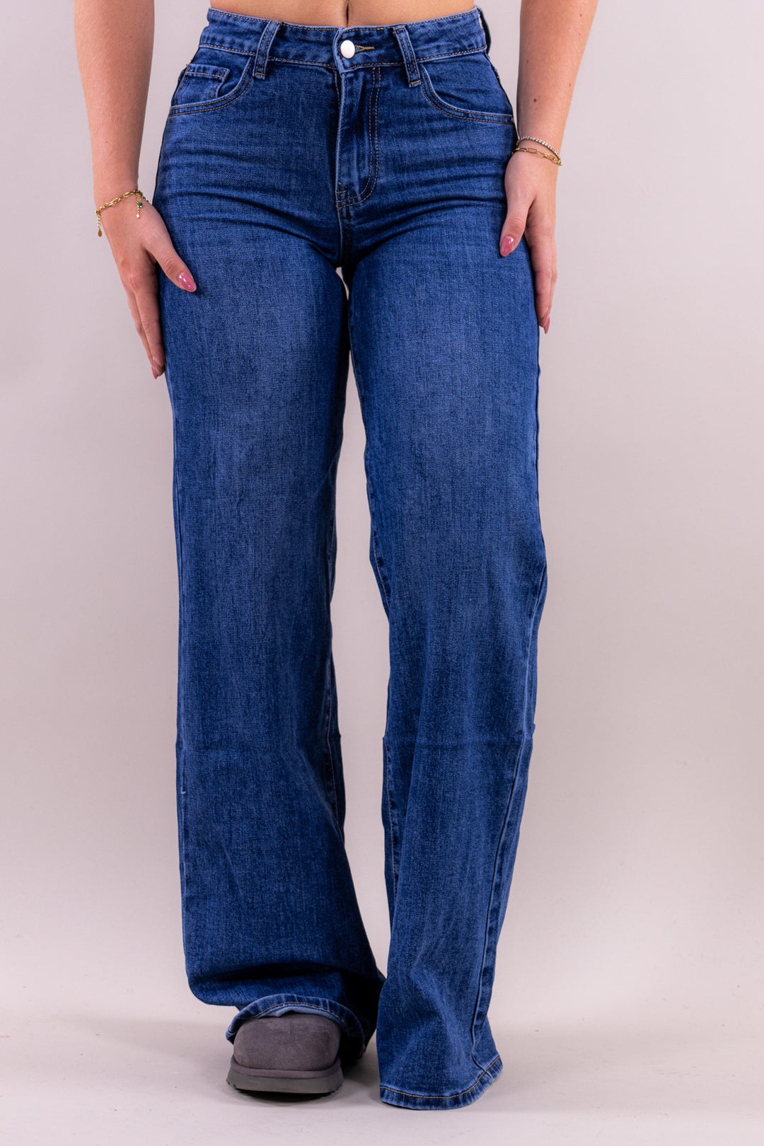 Lovy wide leg jeans mid waist