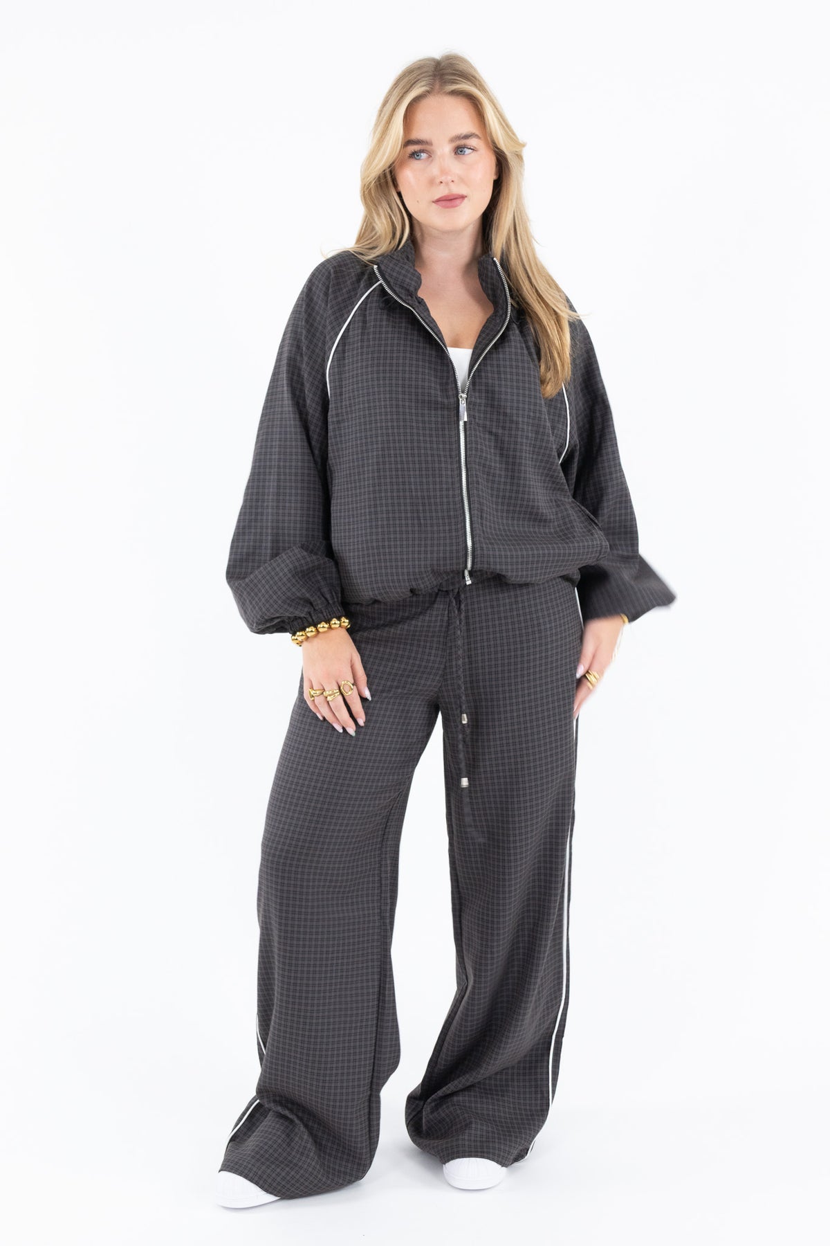 Sporty Check Pants