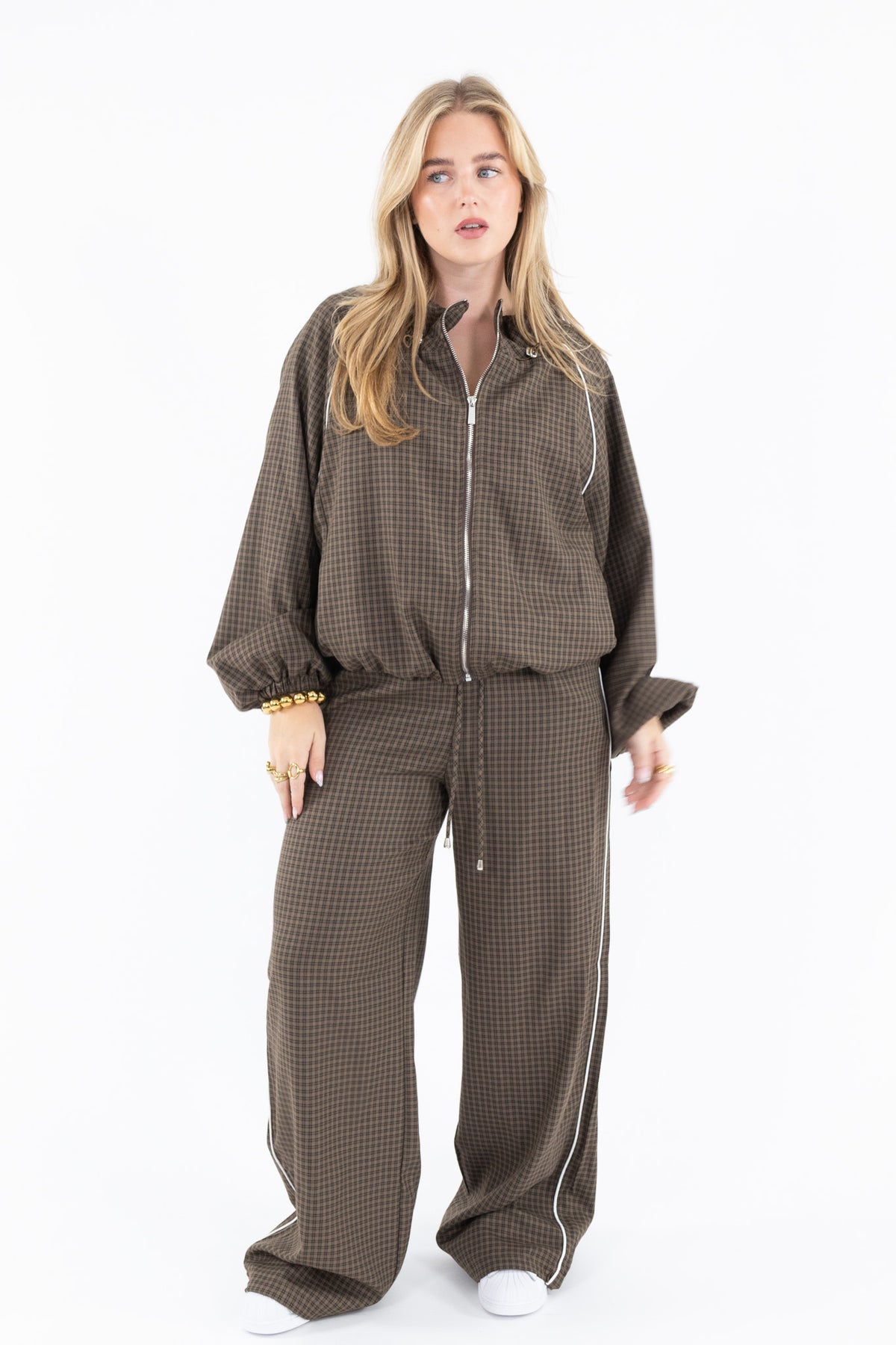 Sporty Check Pants