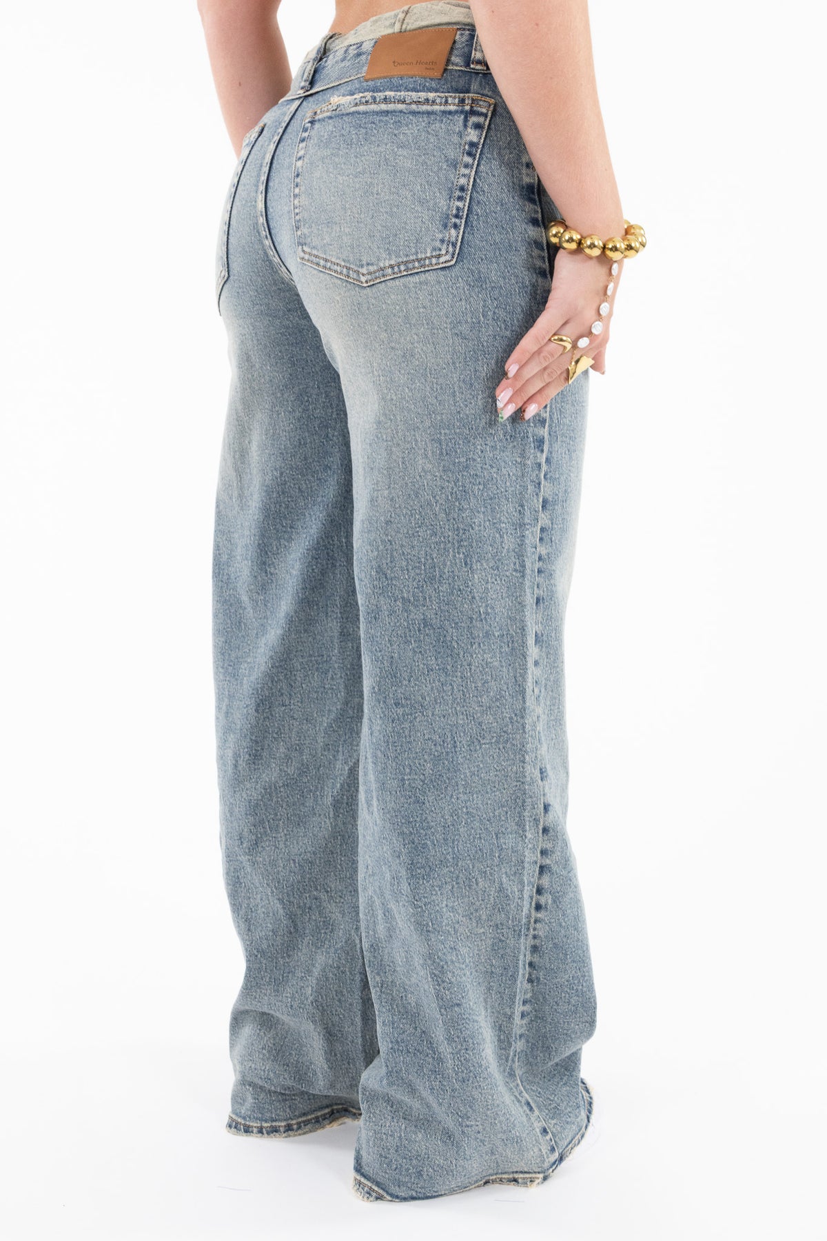 Folded Waist Jeans
