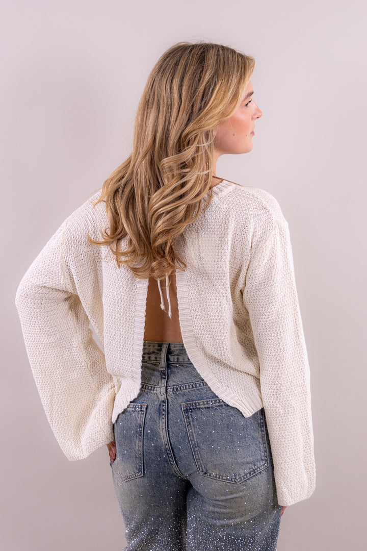 Mollie open back knit