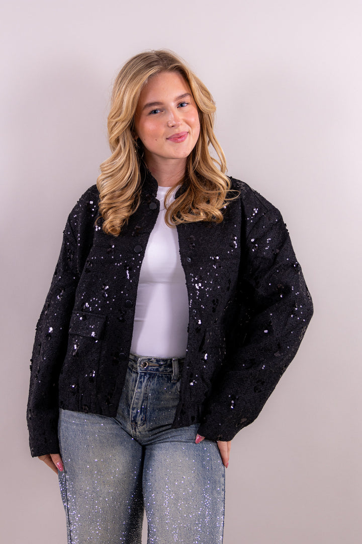 Nicci glitter jacket