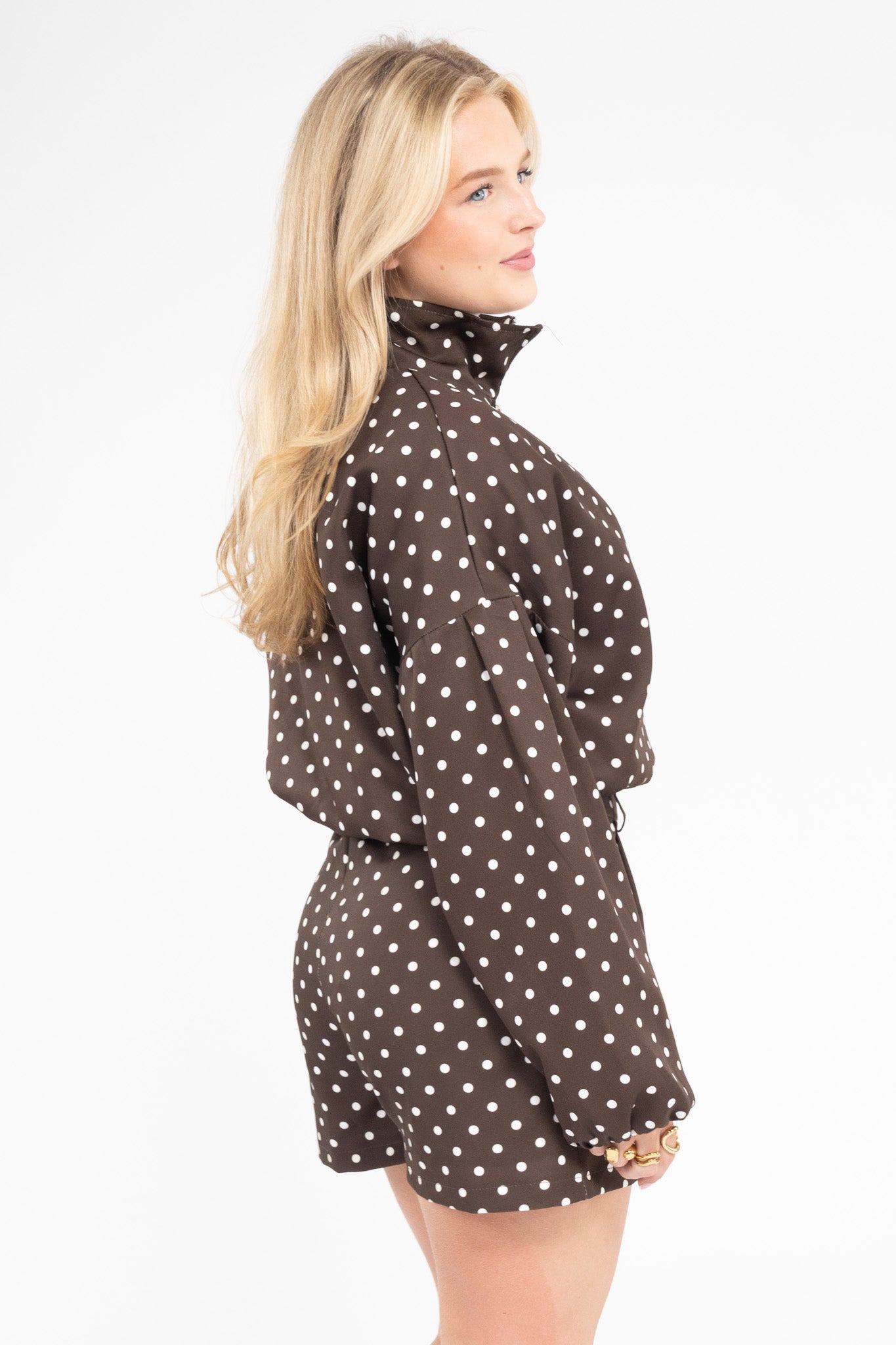 Polka Dot Jacket - Brown