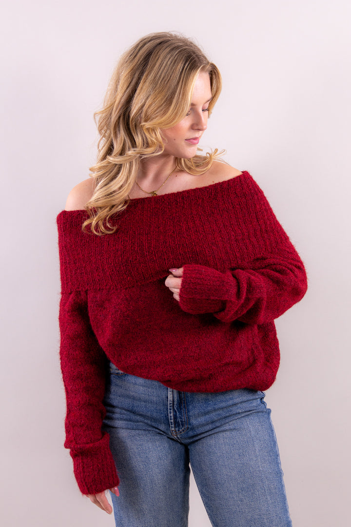 Nela off shoulder knit