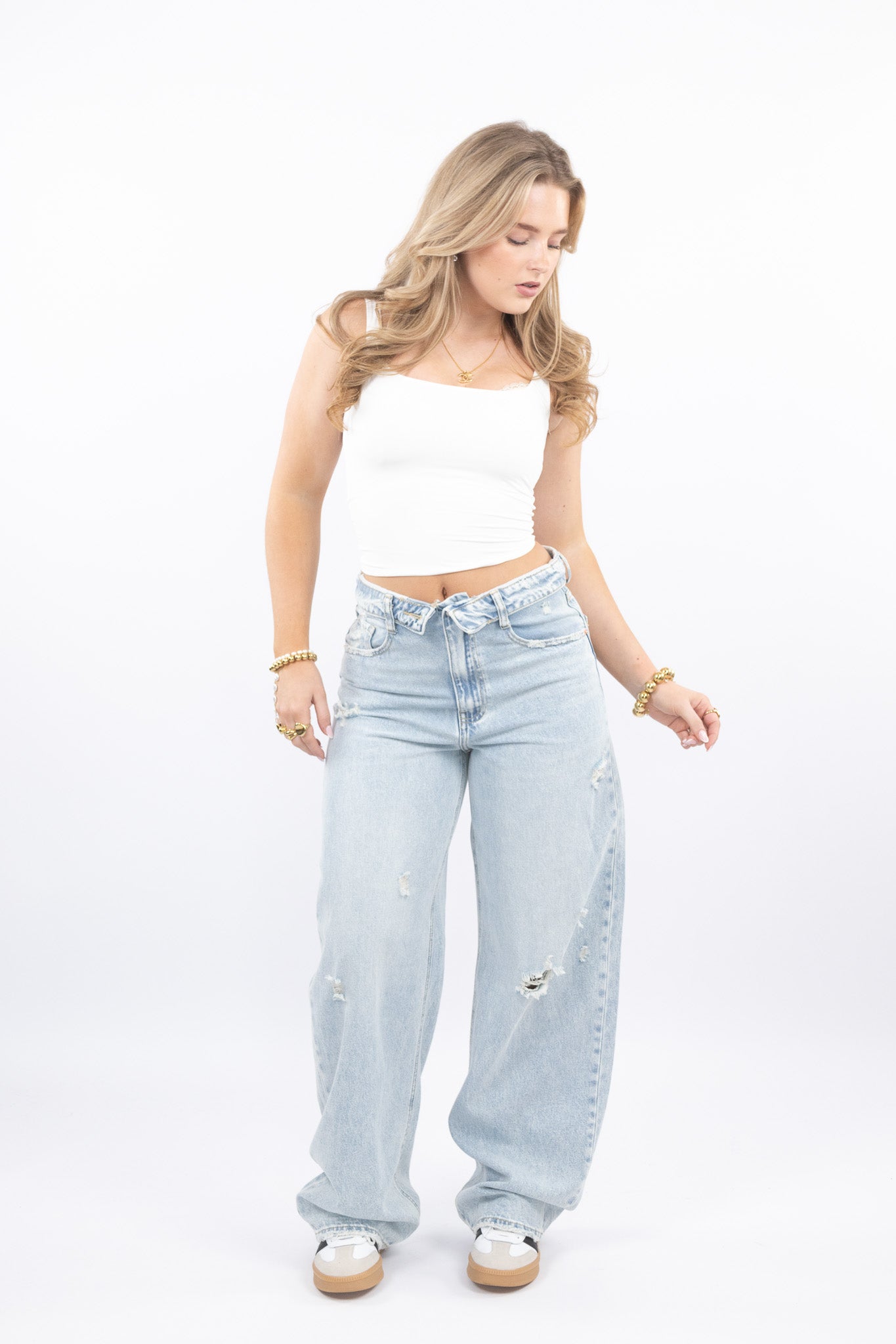 Viral Fold Over Jeans