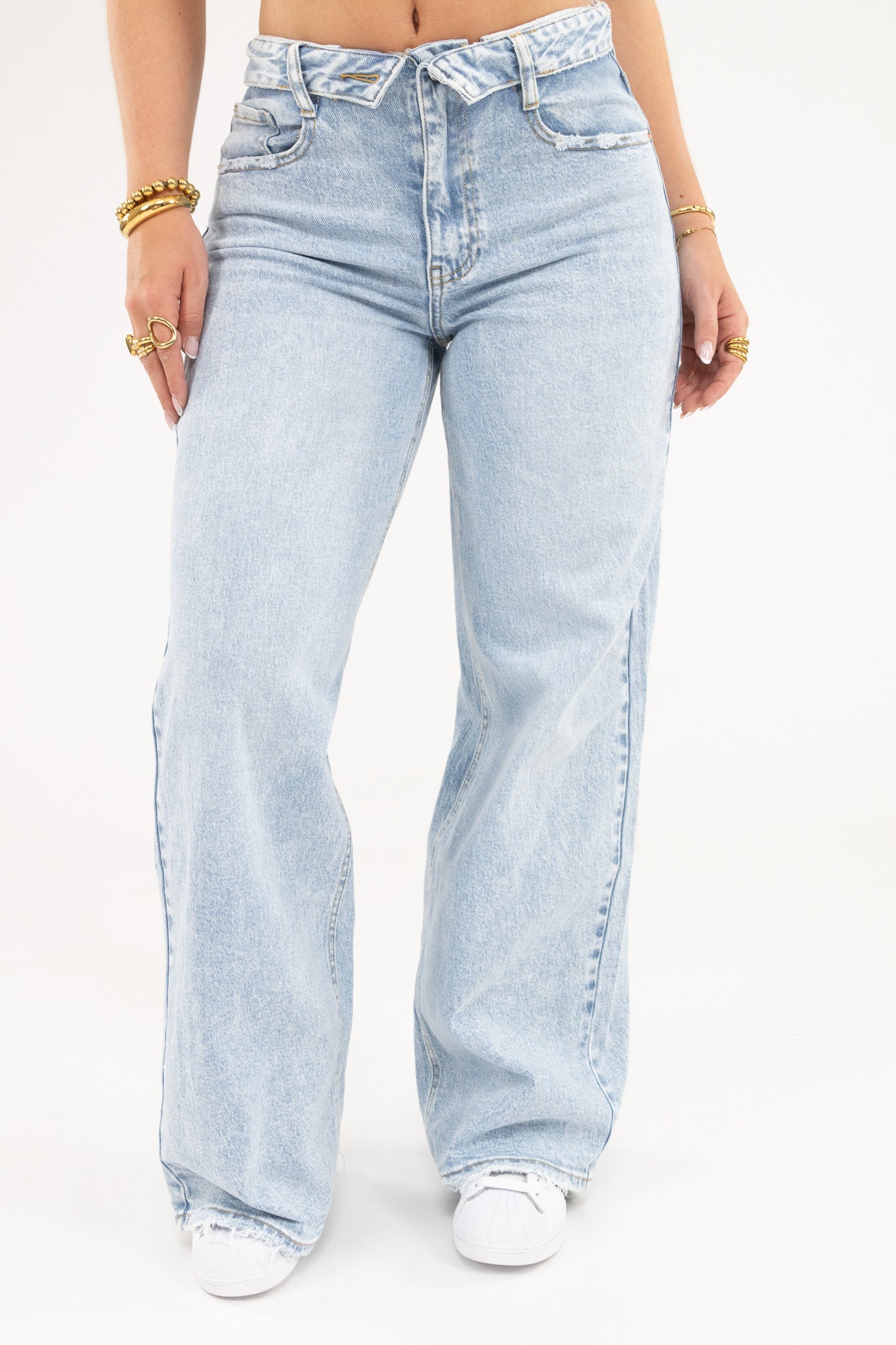 Basic Fold Over Jeans