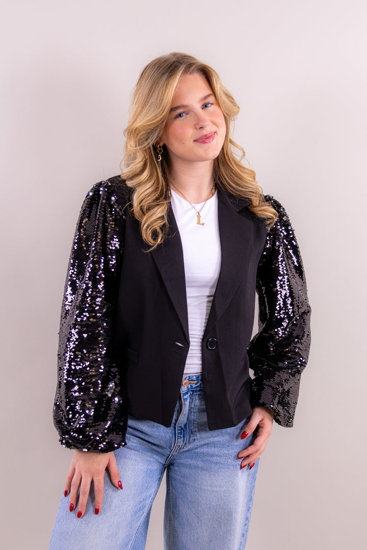 Nora glitter blazer