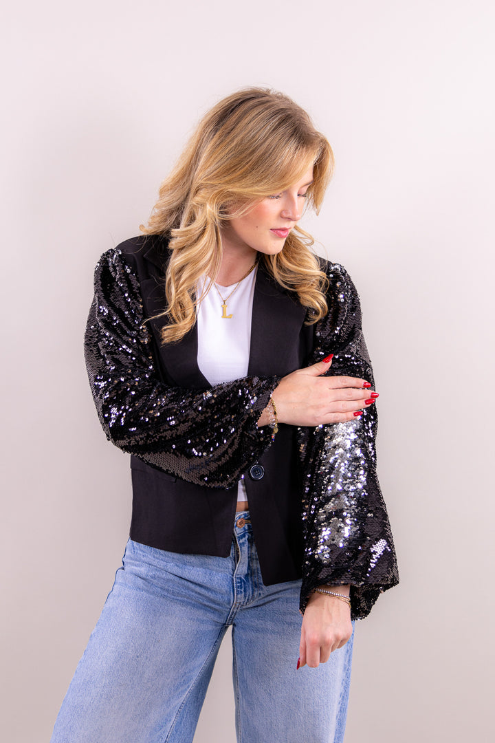 Nora glitter blazer