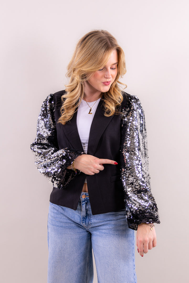 Nora glitter blazer