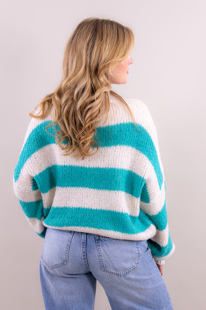 Leah's striped comfy knit