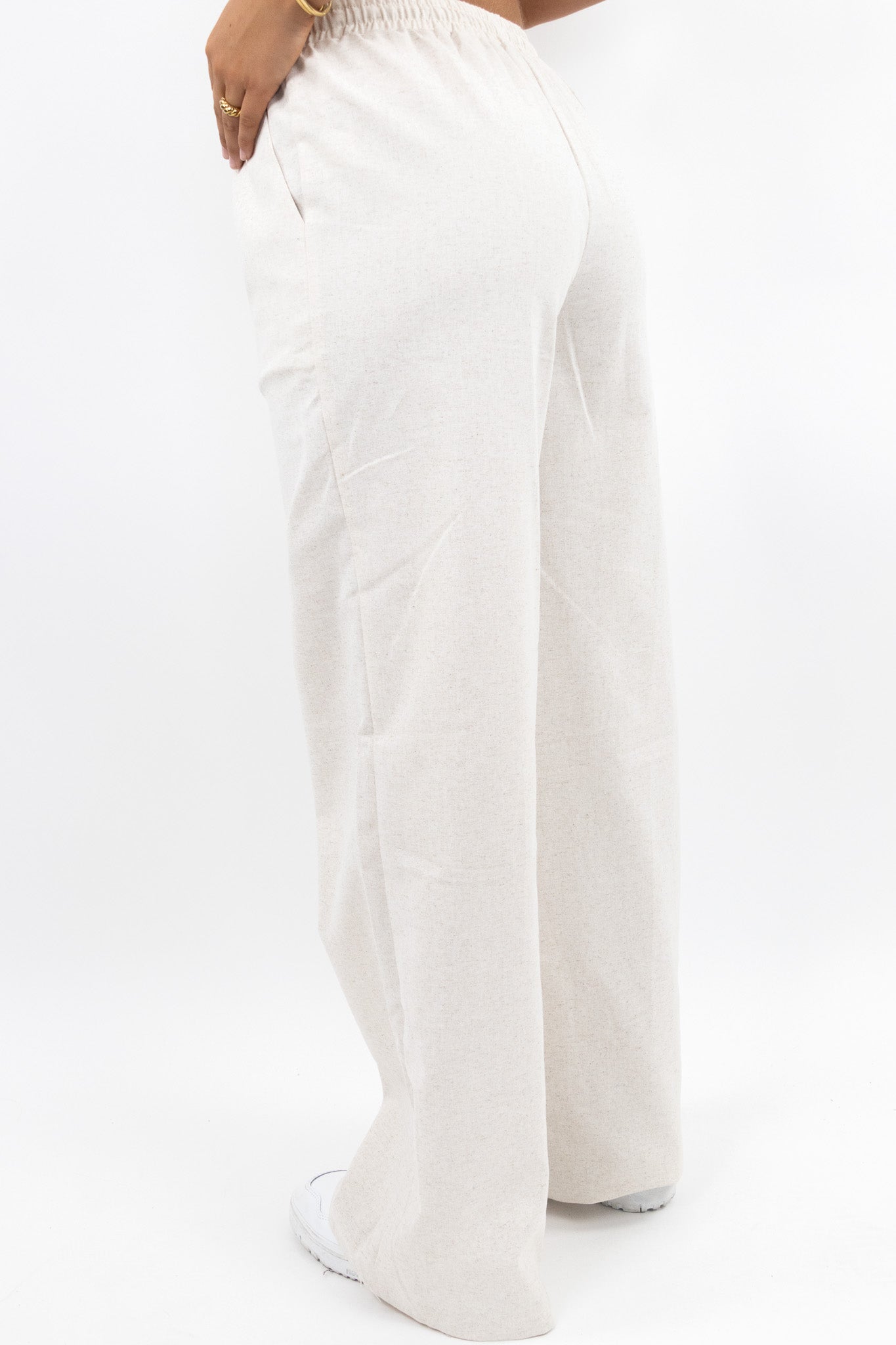 Heavy Linen Wide Pants