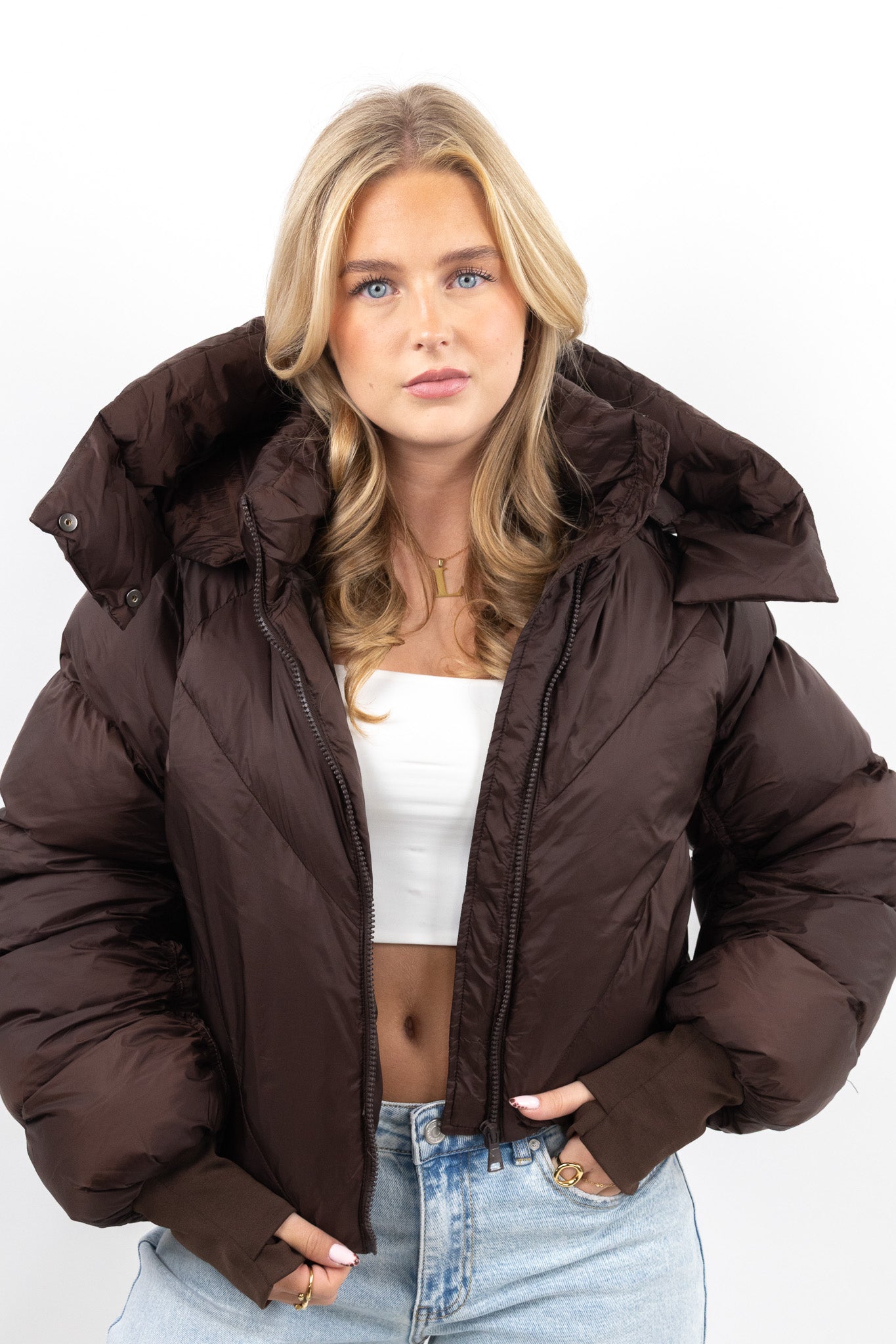 Cropped Puffer Jacket