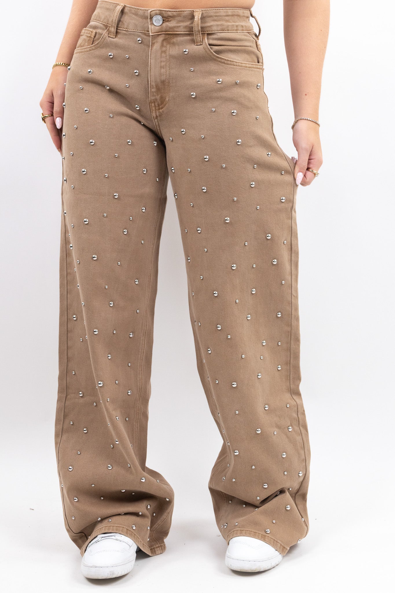 Studded Baggy Jeans - Tall