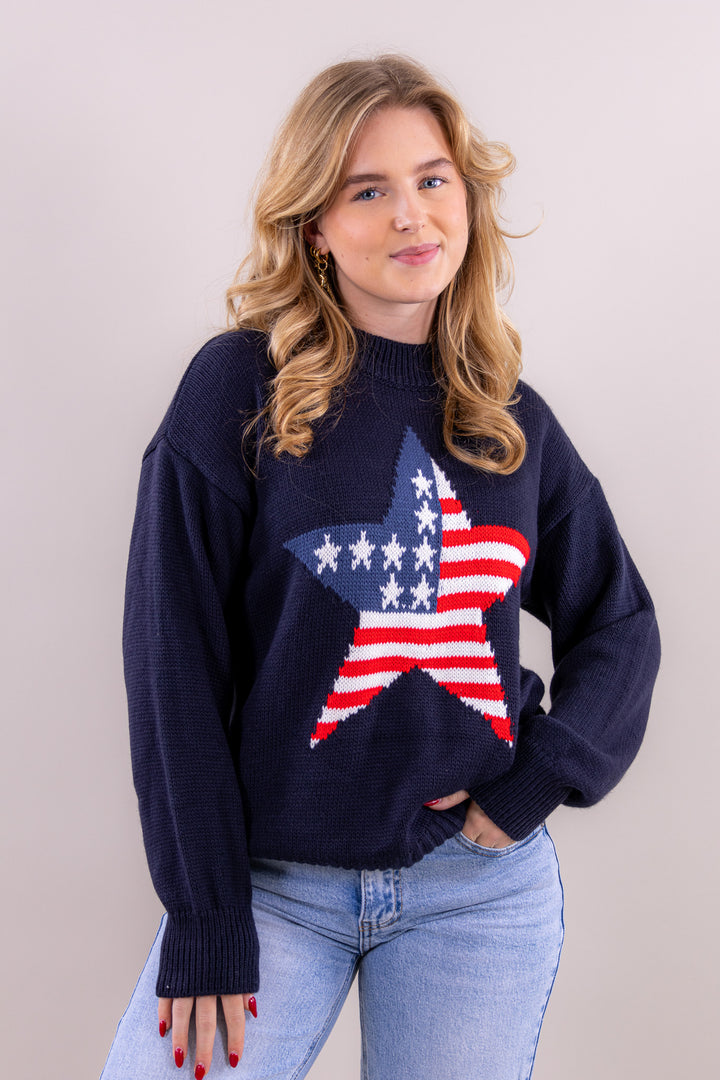 Usa star knit