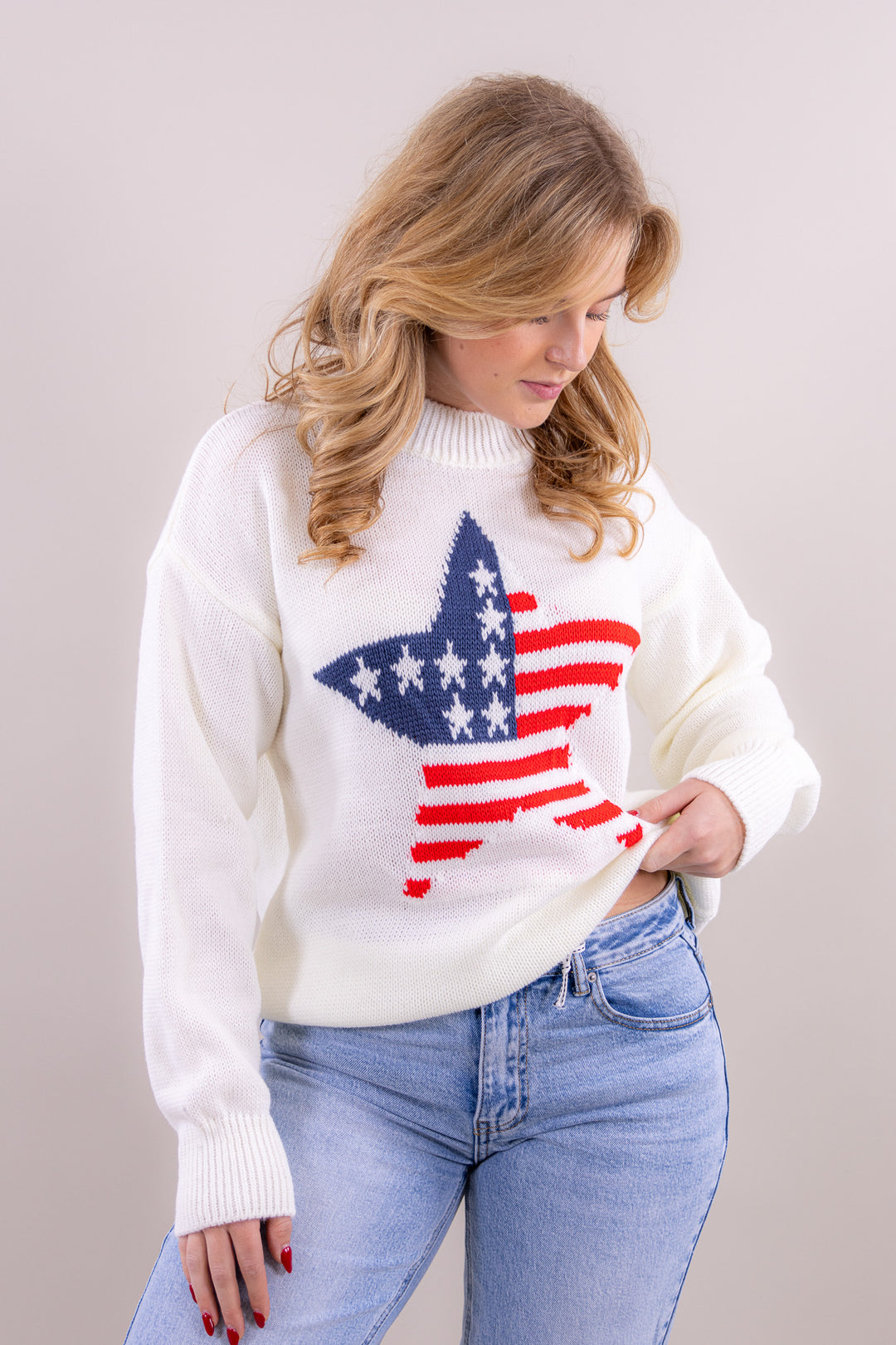 Usa star knit