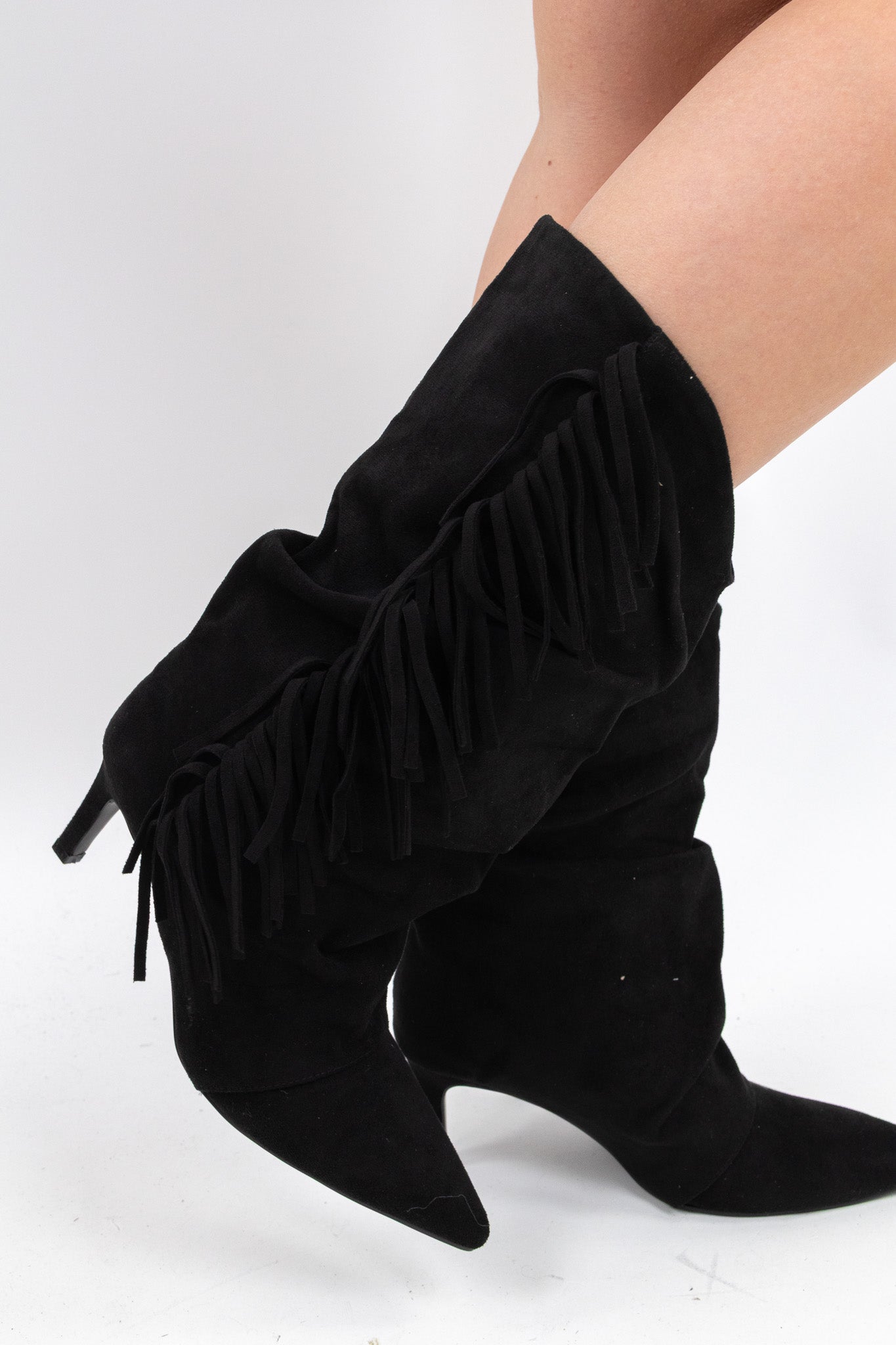 Fringe Heel Boot