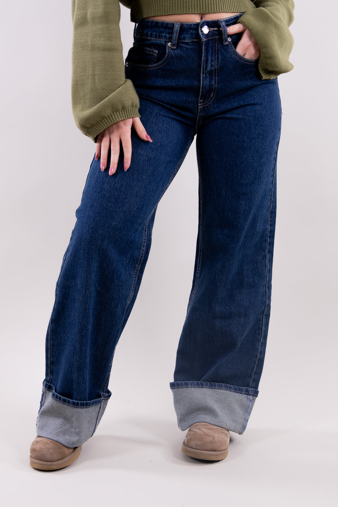 Diede wide leg jeans - no stretch