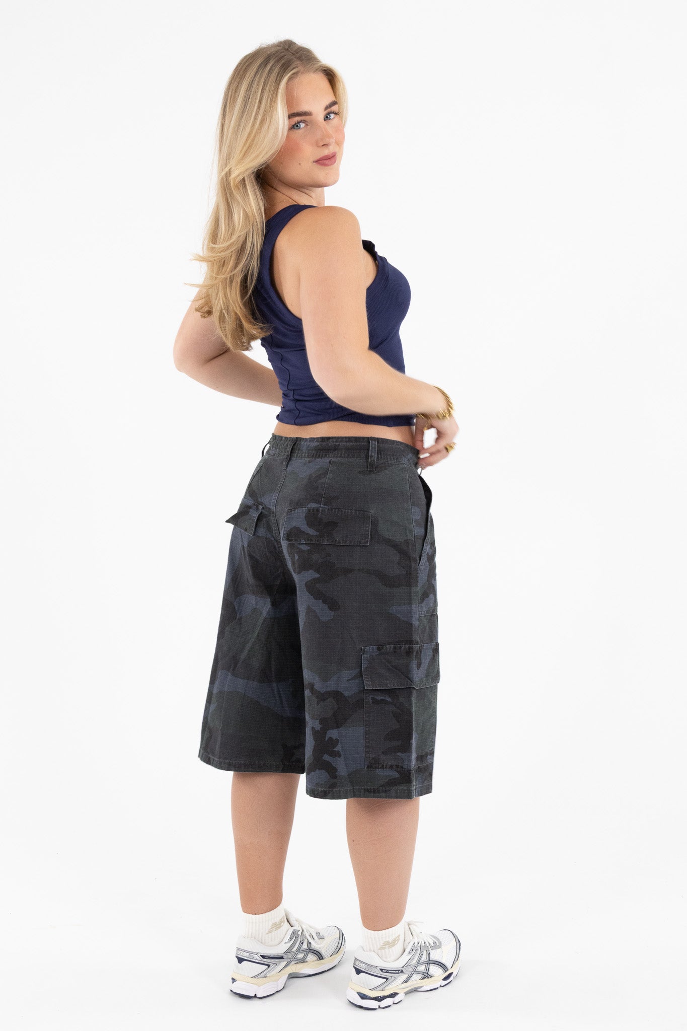 Blue Camo Jort