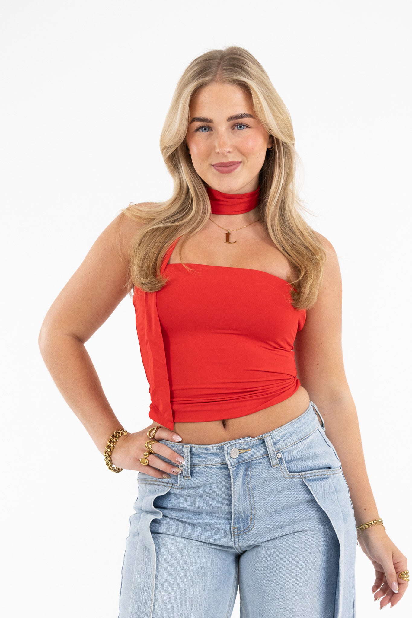 Scarf Bandeau Top