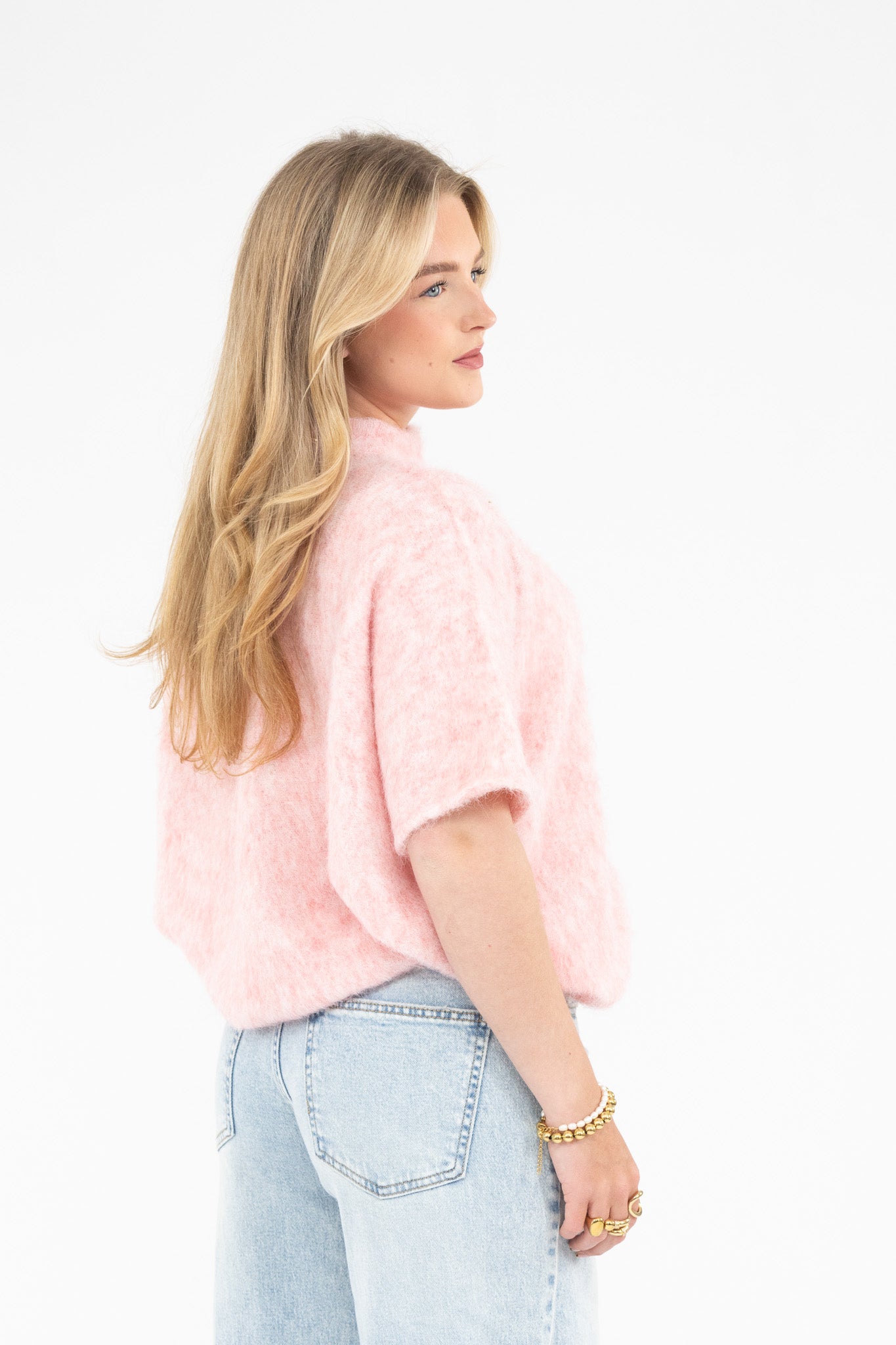 Cut Out Shoulder Knit