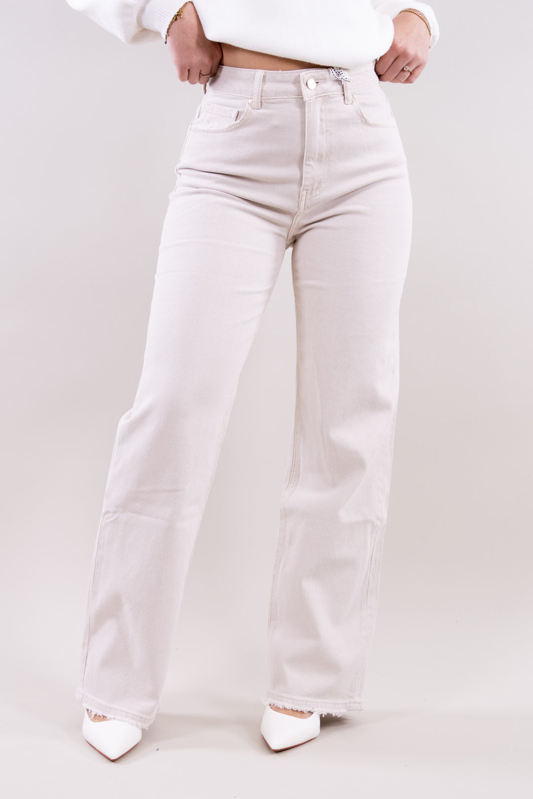 Lou wide leg jeans - stretch