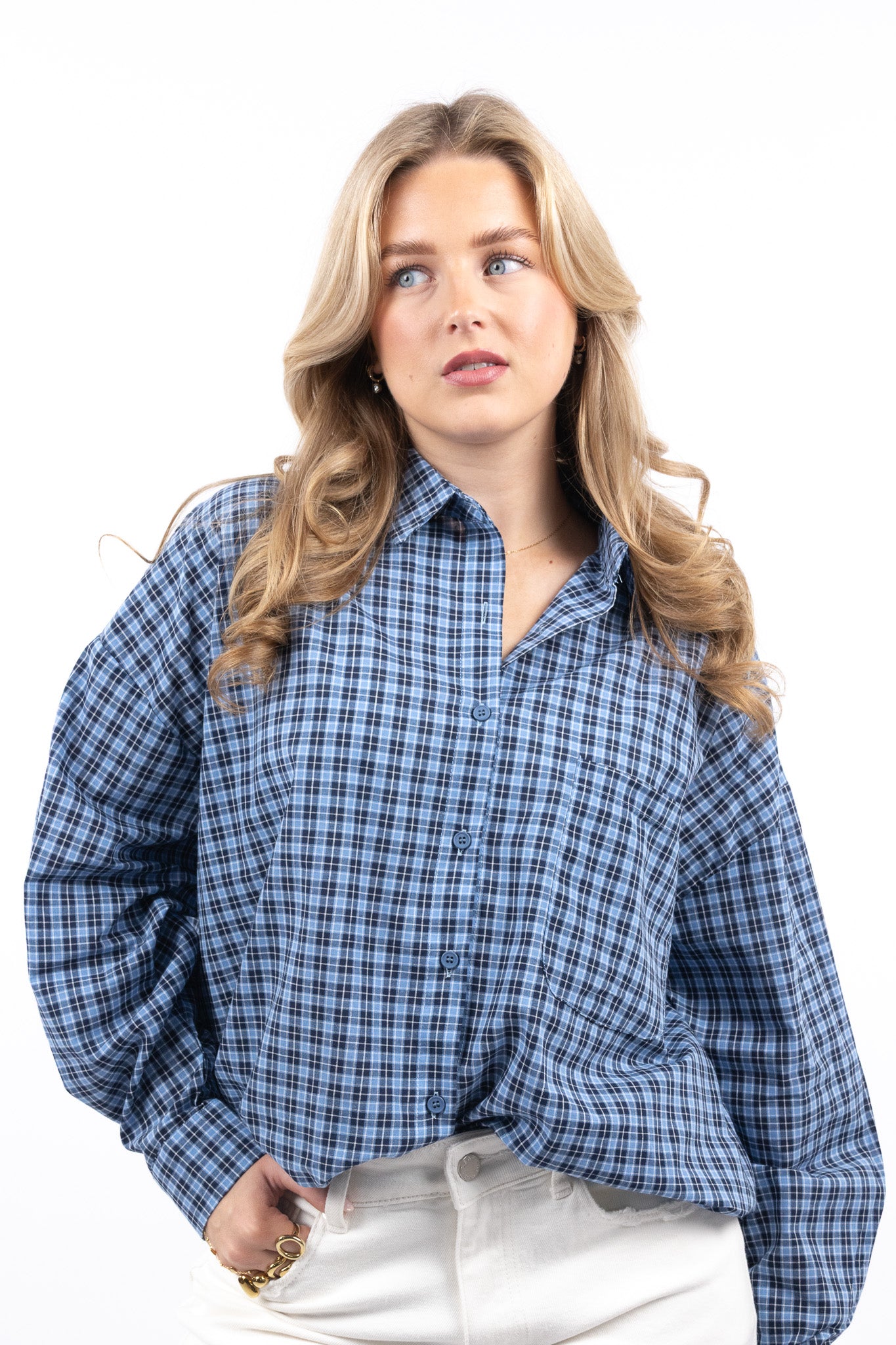 Boyfriend Check Shirt