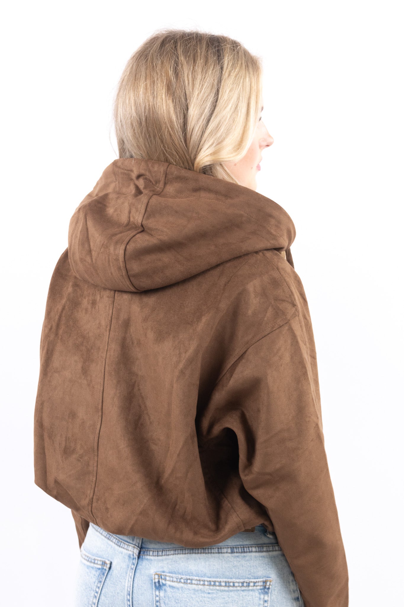 Suede Look Cropped Jacket