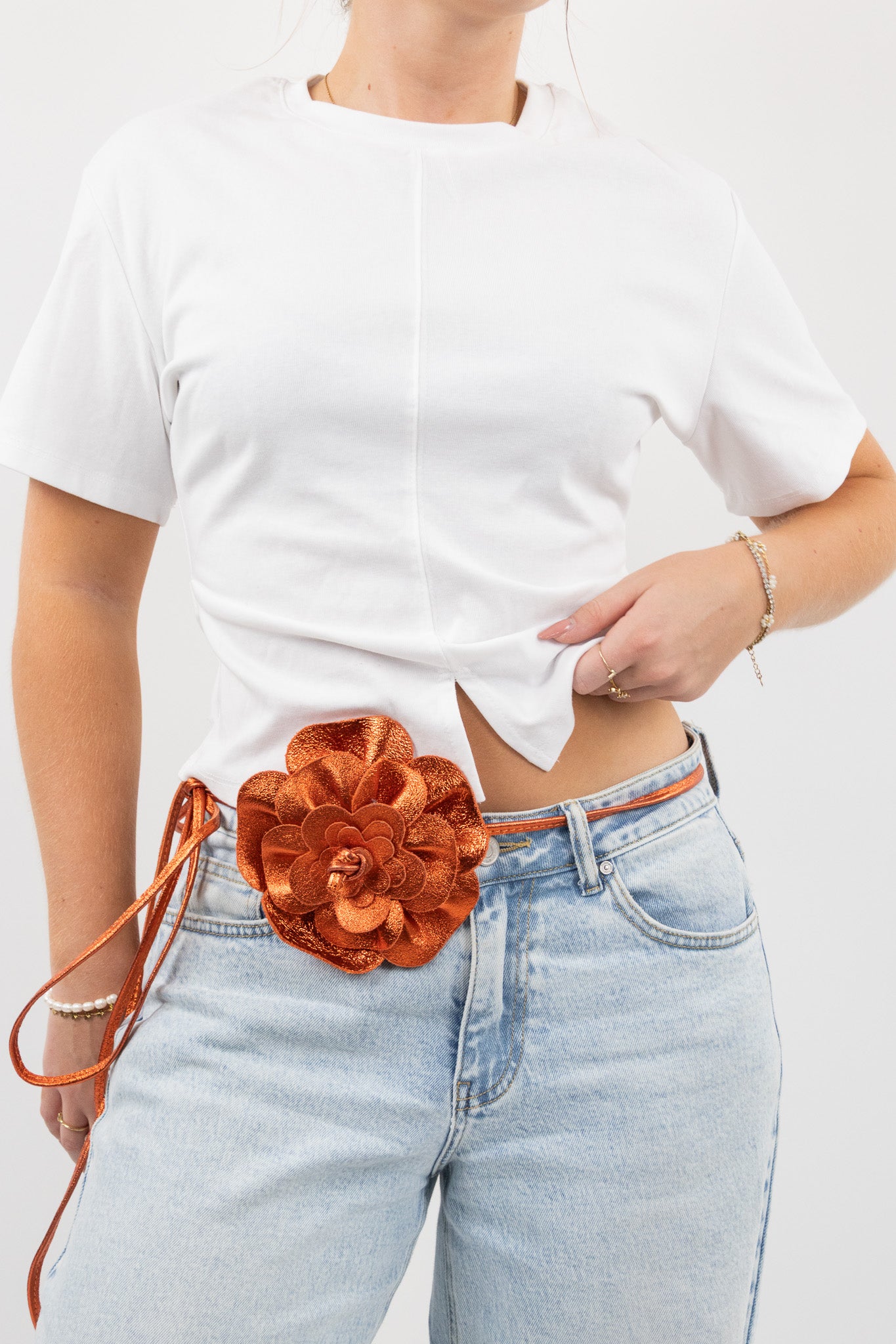 Leather Flower Accessory