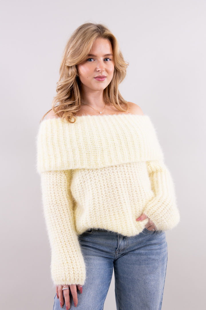 Luna off shoulder knit