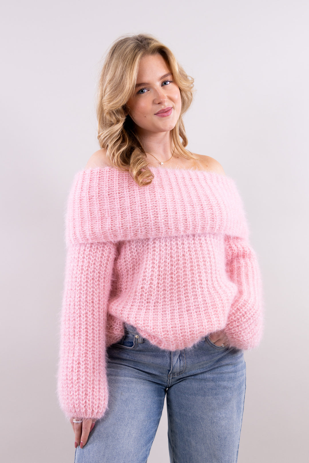 Luna off shoulder knit