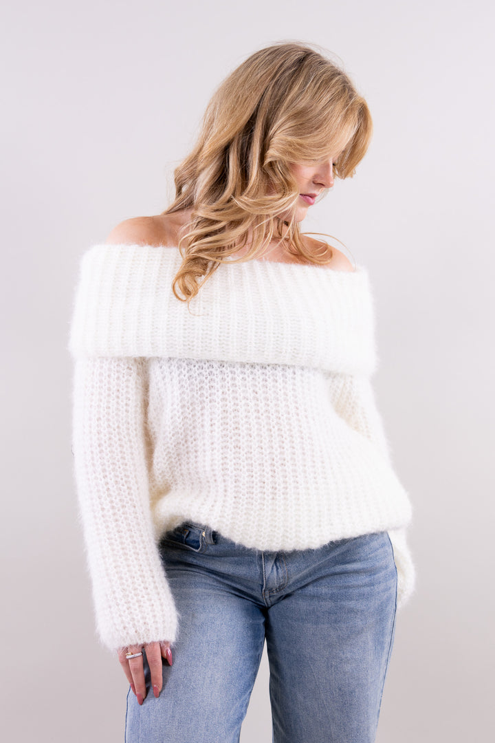 Luna off shoulder knit