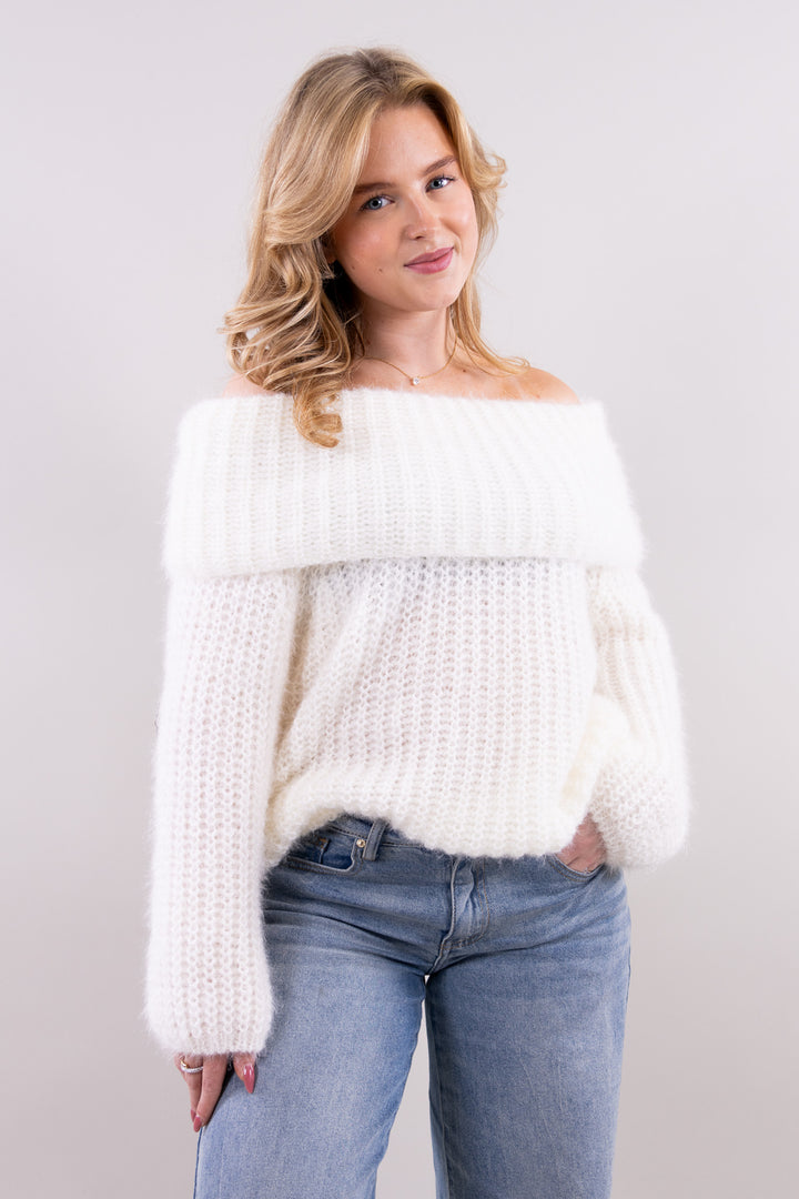 Luna off shoulder knit