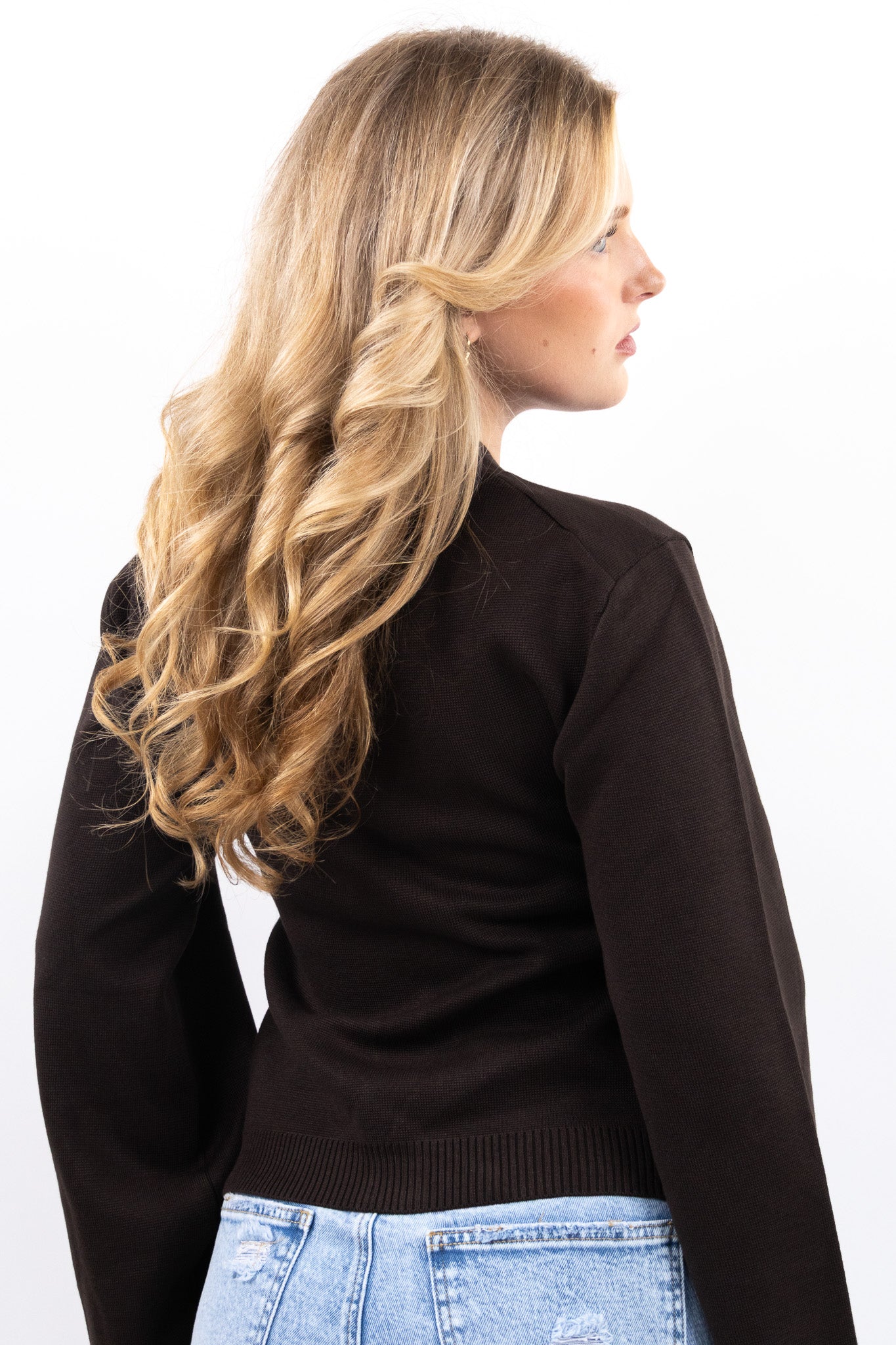 Buttoned Knit Cardigan