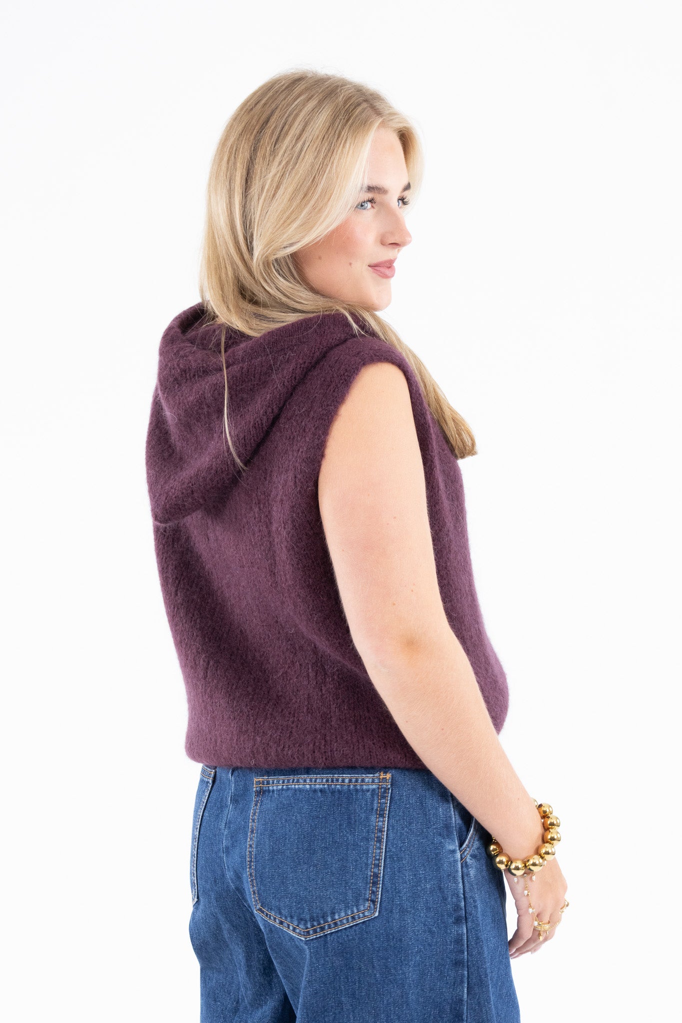 Knitted Zip Vest