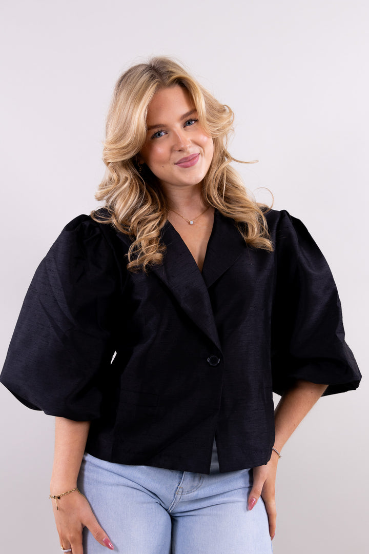 Joyce satin blazer